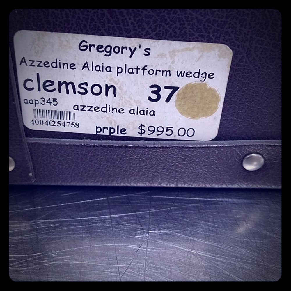 Azzedine alaia platform wedges